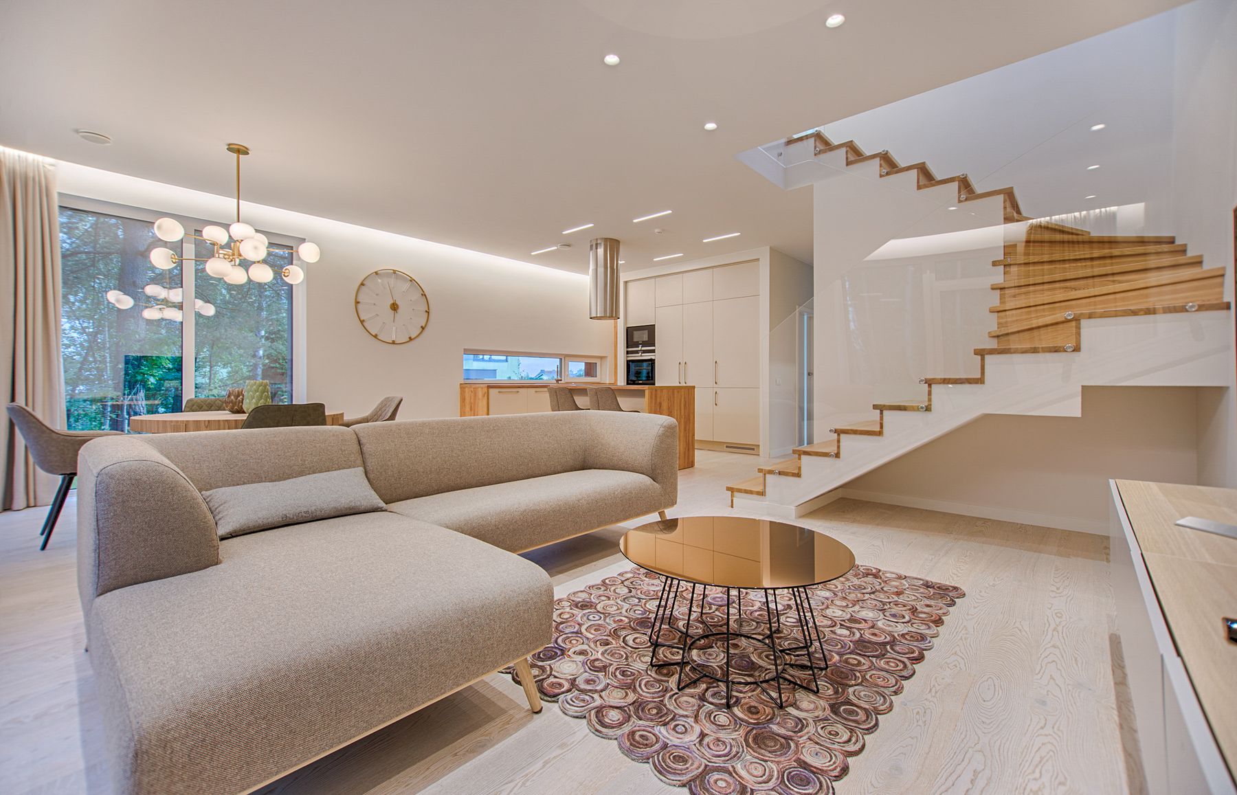 A bright, comfortable modern home — the warm, cool, well-balanced result of a well-designed heating and air conditioning system
